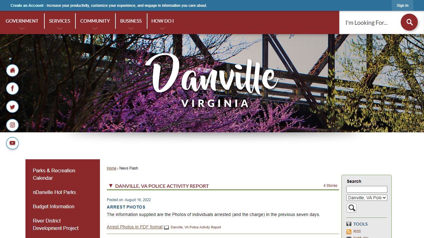 News Flash • City of Danville • CivicEngage